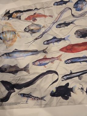 Made in Japan- Fish-Print Men's Scarf